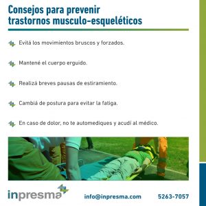 prevenir trastornos musculoesqueleticos